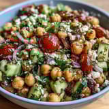 Cold Chickpea Lemon Herbs