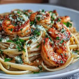 Tantalizing Shrimp Scampi Linguine, a flavorful Italian-American main dish.