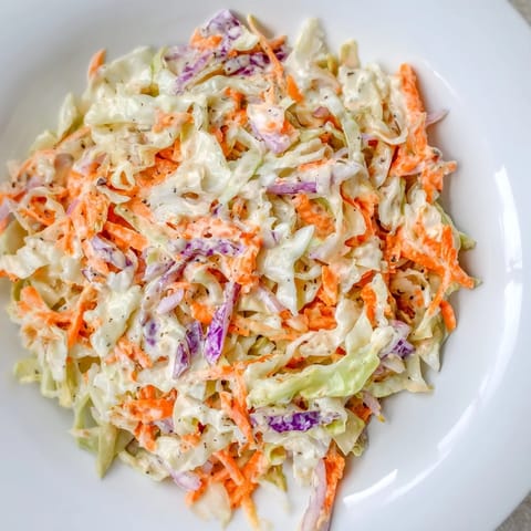 Crisp shredded cabbage salad