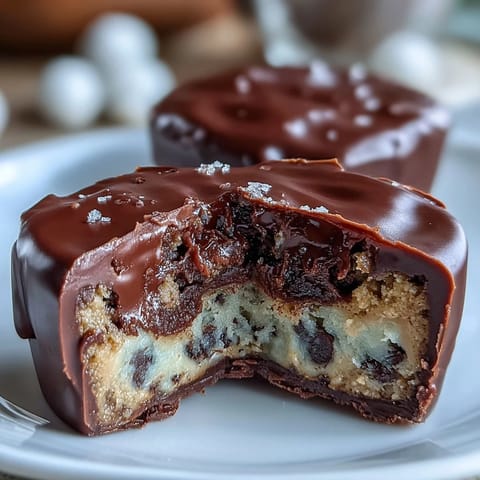 Decadent homemade peanut butter cups stuffed with rich chocolate chip cookie dough for the ultimate dessert treat.
