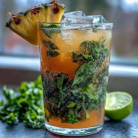 Pineapple Basil Agua Fresca