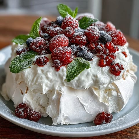 Mothers Day Pavlova Mixed Berries