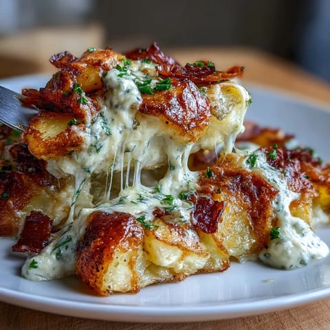 Golden, bubbly scalloped potatoes with melted cheddar and mozzarella, baked until tender and irresistibly creamy.