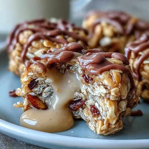 Chewy oat bites featuring creamy peanut butter, honey, and mini chocolate chips—ideal for a healthy, no-bake treat anytime.