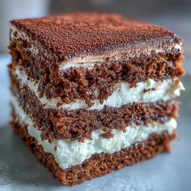 Close-up of Fluffy Hojicha Cake topped with cocoa powder, ideal for a Japanese treat.