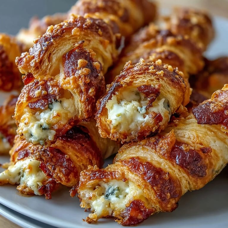 A close-up of warm Jalapeño Popper Twists, highlighting the spicy jalapeño and cream cheese.