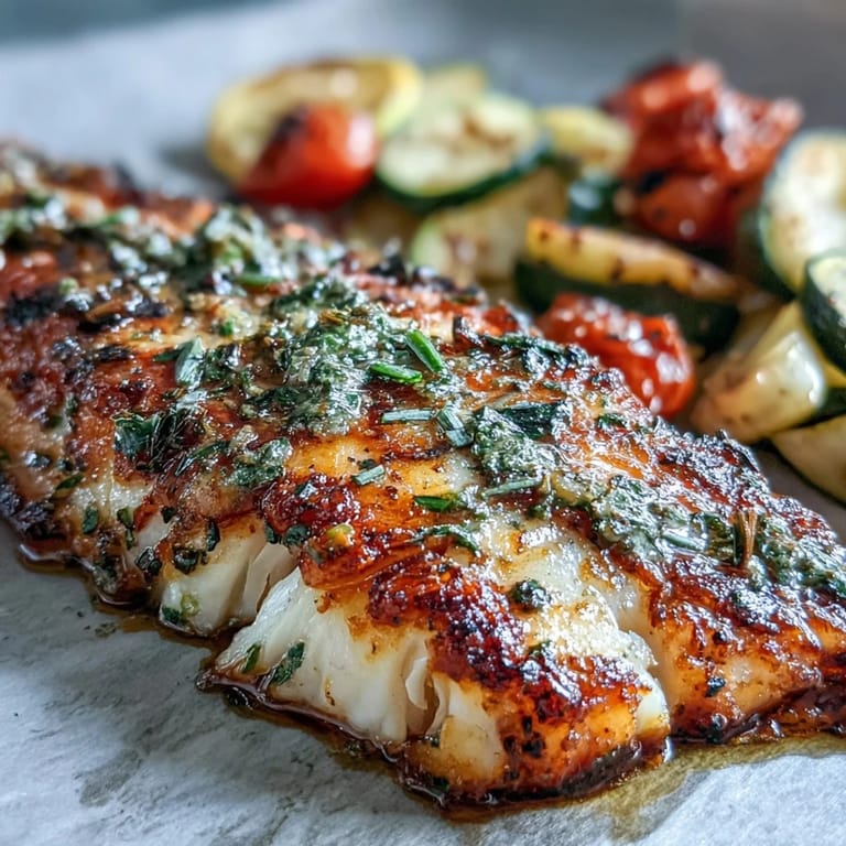 Easy sheet pan garlic herb tilapia with vibrant roasted zucchini and cherry tomatoes, perfect for a quick and nutritious weeknight dinner.