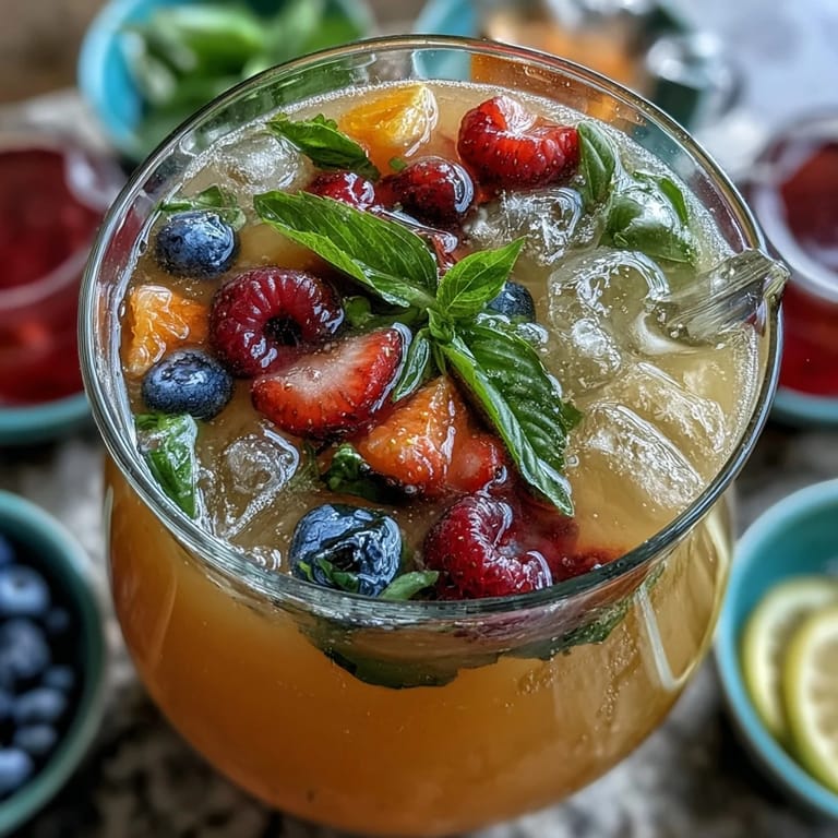 A DIY lemonade bar featuring classic lemonade and an array of fresh fruits, herbs, and syrups for personalized summer refreshments.