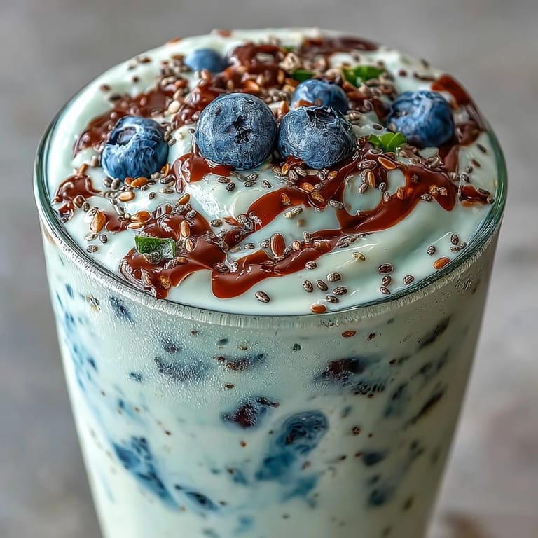 Sip this delicious Probiotic Kefir Smoothie, bursting with blueberry flavor.
